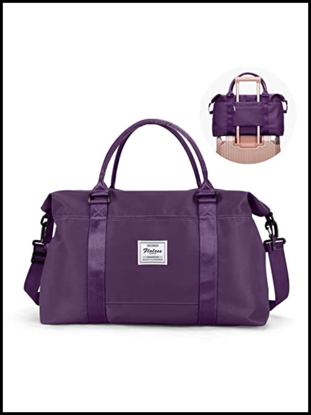 Travel Duffel Bag Weekender Overnight Bag for Women Carry-On Luggage with Wet